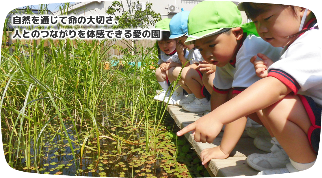 自然を通じて命の大切さ、人とのつながりを体感できる愛の園